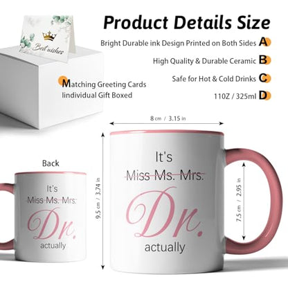 It s Miss Ms Mrs Dr Actually Funny Double | Ceramic Coffee Mug | 11 OZ