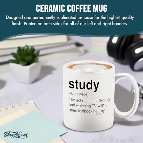 shop4ever Study Definition Funny Dictionary | Ceramic Coffee Mug | 11 OZ