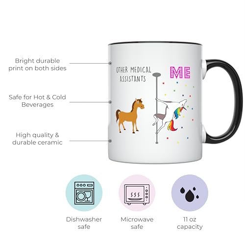Medical Assistant Unicorn For Graduation Funny | Ceramic Coffee Mug | 11 OZ