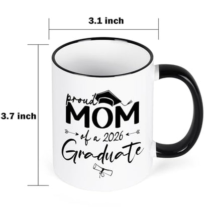 YHRJWN Graduation Gift for Mom Proud of A 2026 | Ceramic Coffee Mug | 11 OZ