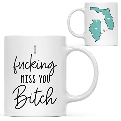 Funny Rude Long Distance Self Isolation Gag | Ceramic Coffee Mug | 11 OZ