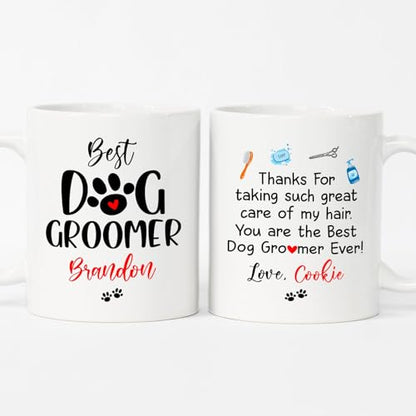 Personalized Dog Grooming Best Groomer | Customised Coffee Mug | 11 OZ