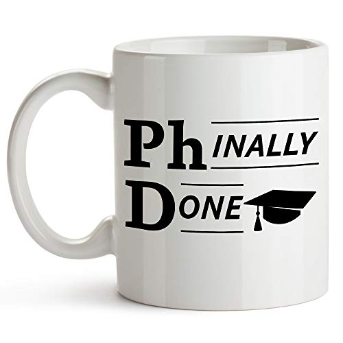 Phinally Done PhD Gifts for graduates Funny | Ceramic Coffee Mug | 11 OZ