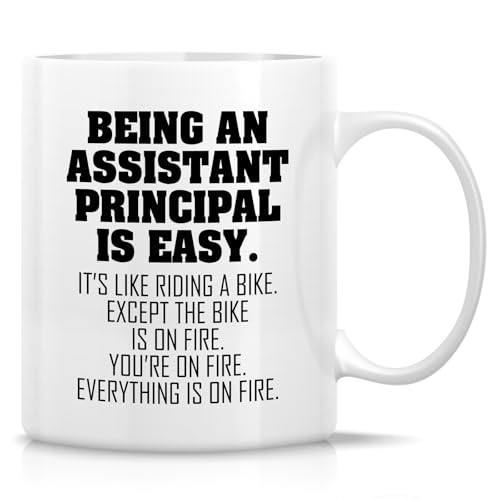 Funny Assistant Principal Being An Is Easy or | Ceramic Coffee Mug | 11 OZ