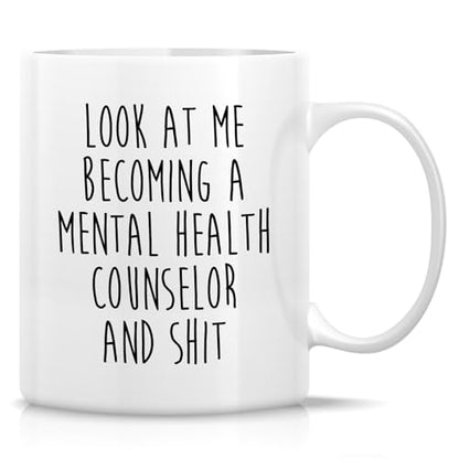 Funny Mental Health Counselor or Humorous Gift | Ceramic Coffee Mug | 11 OZ