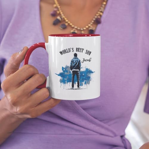 World s Greatest Son Customized Awesome | Customised Coffee Mug | 11 OZ