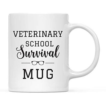 Graduation Gift Veterinary School Survival | Ceramic Coffee Mug | 11 OZ