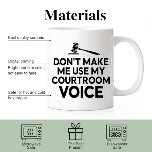 RZHV Don t Make Me Use My Courtroom Voice | Ceramic Coffee Mug | 11 OZ