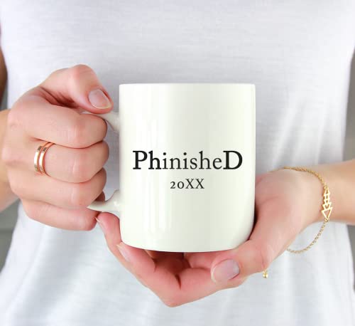 Graduation Gift Phinished 2026 1-Pack Includes | Ceramic Coffee Mug | 11 OZ