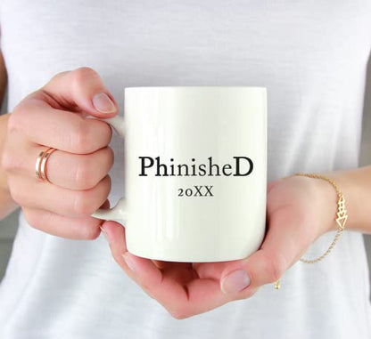 Graduation Gift Phinished 2026 1-Pack Includes | Ceramic Coffee Mug | 11 OZ