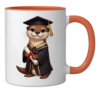 Cute Otter Graduation Achievement | Ceramic Coffee Mug | 11 OZ