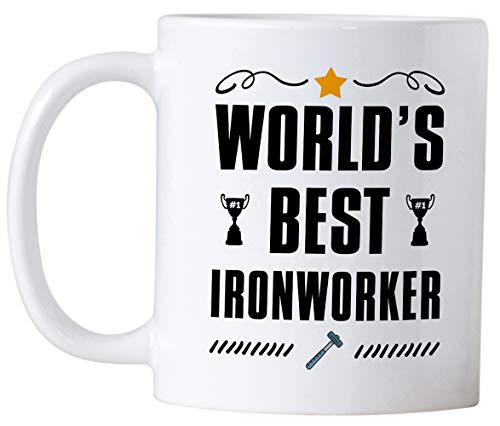 Ironworker Gifts World s Best Iron Worker Gift | Ceramic Coffee Mug | 11 OZ
