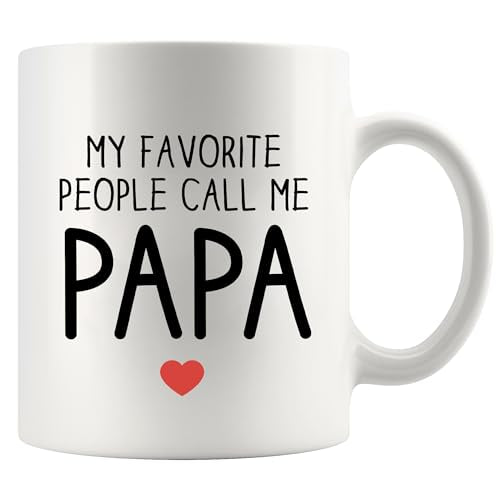 My Favorite People Call Me Papa Father s Day | Ceramic Coffee Mug | 11 OZ
