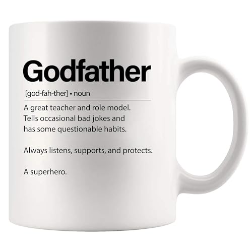 Godfather Definition Gifts from Godchild | Ceramic Coffee Mug | 11 OZ