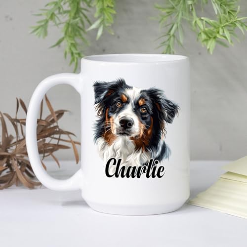 Personalized Australian Shepherd Gift For | Customised Coffee Mug | 11 OZ