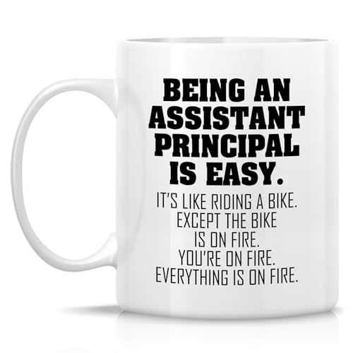 Funny Assistant Principal Being An Is Easy or | Ceramic Coffee Mug | 11 OZ