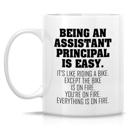 Funny Assistant Principal Being An Is Easy or | Ceramic Coffee Mug | 11 OZ