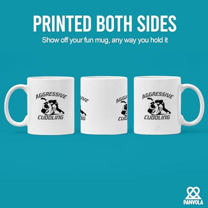 Jiu Jitsu Aggressive Cuddling Funny Gifts | Ceramic Coffee Mug | 11 OZ