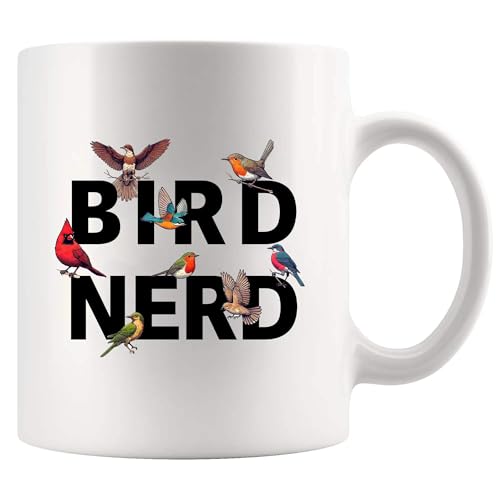 Bird Nerd Lover Gifts For Women Men | Ceramic Coffee Mug | 11 OZ