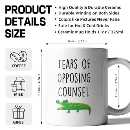 Tears of Opposing Counsel Funny Lawyer Law | Ceramic Coffee Mug | 11 OZ
