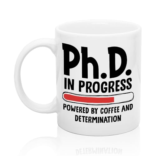 XQLZY PhD In Progress Graduation Creative | Ceramic Coffee Mug | 11 OZ