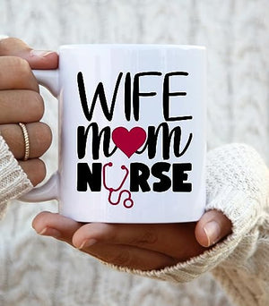 Best Mon Nurse Wife Mom New Gift Nurses Week | Ceramic Coffee Mug | 11 OZ