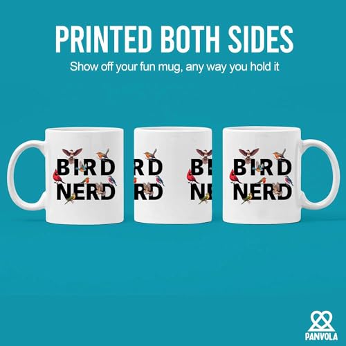 Bird Nerd Lover Gifts For Women Men | Ceramic Coffee Mug | 11 OZ