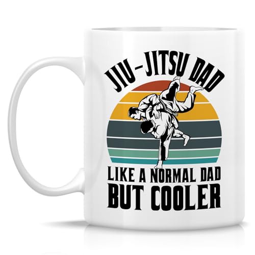 Funny Jiu-Jitsu Dad Humorous Gift for BJJ | Ceramic Coffee Mug | 11 OZ