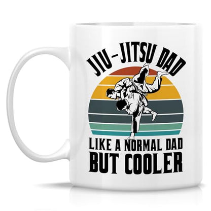 Funny Jiu-Jitsu Dad Humorous Gift for BJJ | Ceramic Coffee Mug | 11 OZ