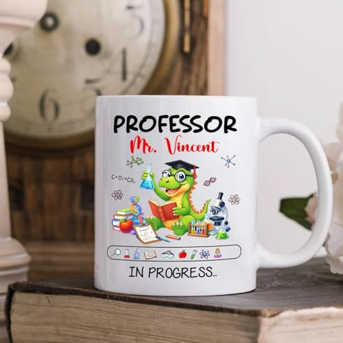 Personalized Cute Dinosaur Science Gift For | Customised Coffee Mug | 11 OZ