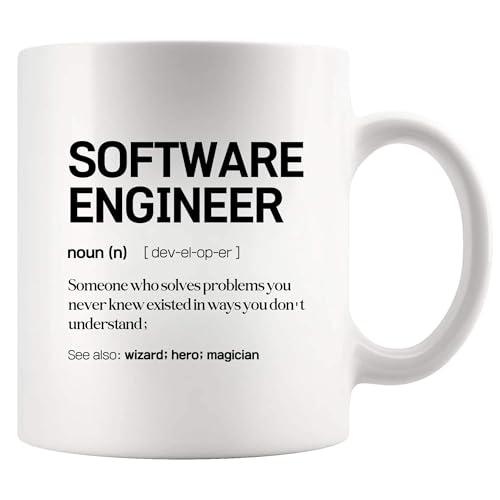 Software Engineer Definition Engineering Gifts | Ceramic Coffee Mug | 11 OZ