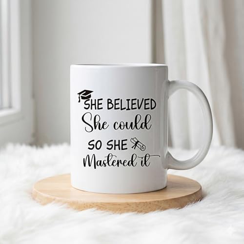 She Believed Could So Mastered It Masters | Ceramic Coffee Mug | 11 OZ