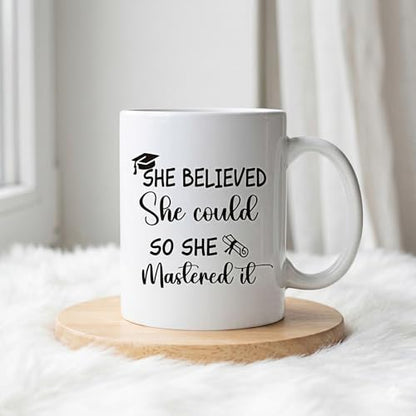 She Believed Could So Mastered It Masters | Ceramic Coffee Mug | 11 OZ