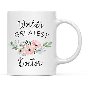Gift for Women World s Greatest Doctor | Ceramic Coffee Mug | 11 OZ