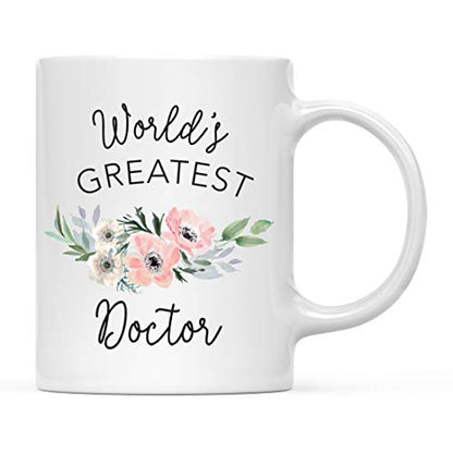 Gift for Women World s Greatest Doctor | Ceramic Coffee Mug | 11 OZ