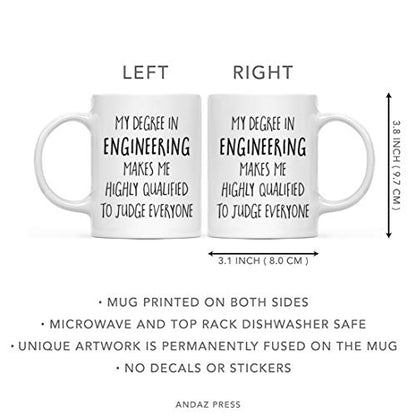 Graduation Gift My Degree in Engineering Makes | Ceramic Coffee Mug | 11 OZ