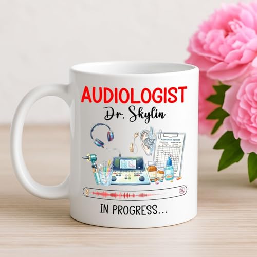 Personalized Audiologist In Progress Gift | Customised Coffee Mug | 11 OZ