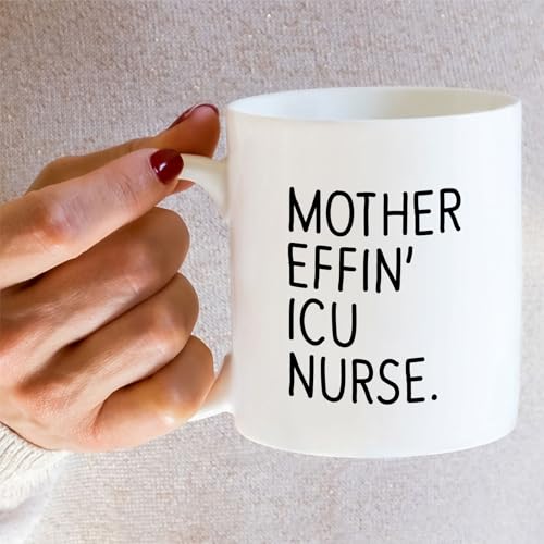 Funny ICU Nurse or Humorous Gift for Intensive | Ceramic Coffee Mug | 11 OZ
