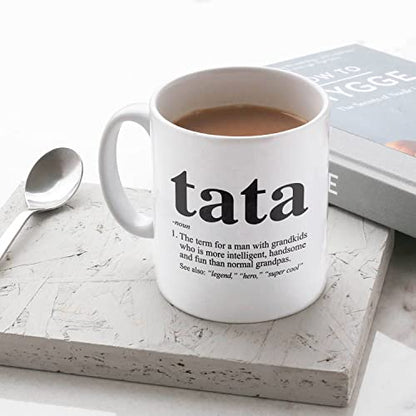 Tata Definition Defined Funny Birthday Gift | Ceramic Coffee Mug | 11 OZ