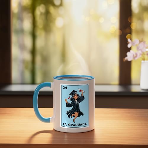 Graduation Latina Educated La Graduada Mexican | Ceramic Coffee Mug | 11 OZ