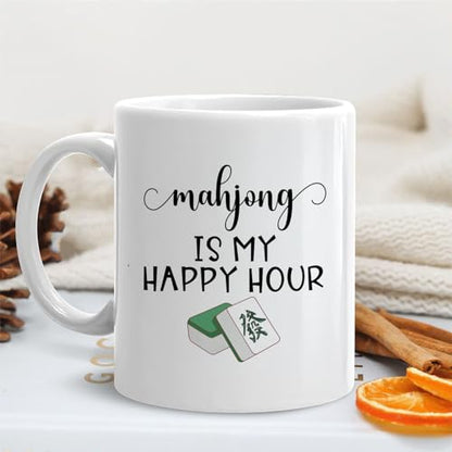 Mahjong Gifts Gift for Mah Jong Players Lovers | Ceramic Coffee Mug | 11 OZ