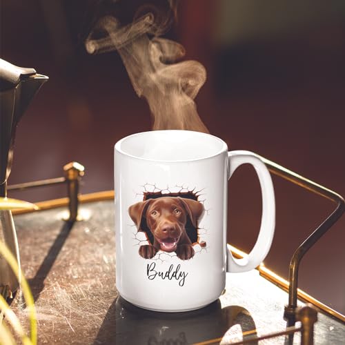 Customized Chocolate Labrador Retriever Dog | Customised Coffee Mug | 11 OZ