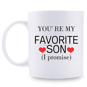 aiyaya Funny Gifts for Son from Mom You are My | Ceramic Coffee Mug | 11 OZ