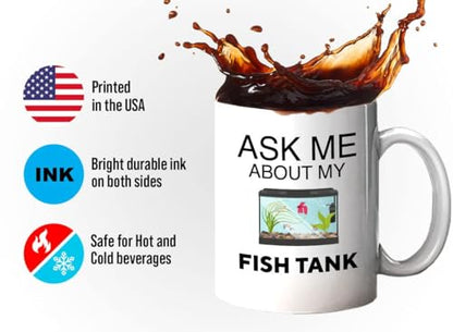 Bubble Hugs Fish Tank Lover Lovers Aquarist | Ceramic Coffee Mug | 11 OZ