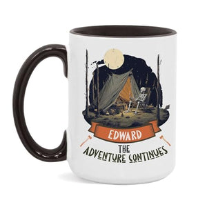 Personalized The Adventure Continues Custom | Customised Coffee Mug | 11 OZ