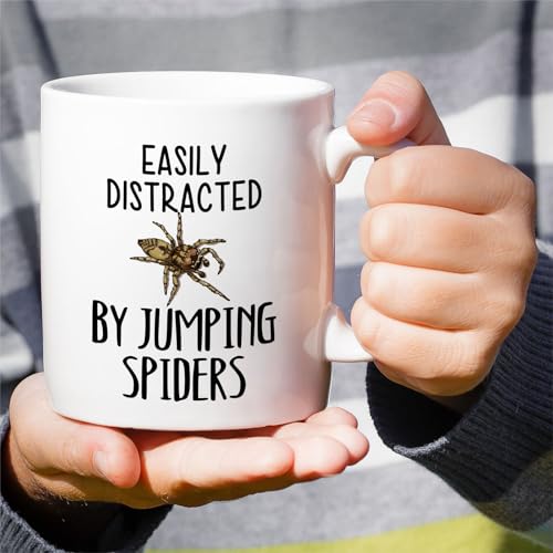 Funny for Jumping Spider Lover Easily | Ceramic Coffee Mug | 11 OZ