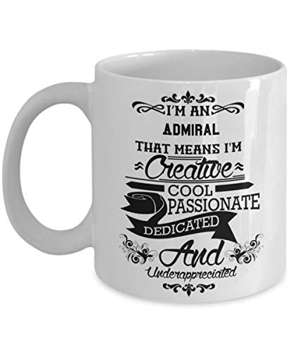 Gift For Admiral Perfect Graduation Men And | Ceramic Coffee Mug | 11 OZ