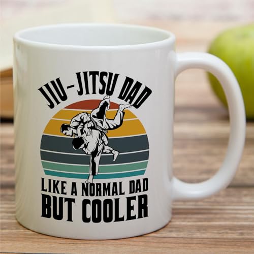 Funny Jiu-Jitsu Dad Humorous Gift for BJJ | Ceramic Coffee Mug | 11 OZ