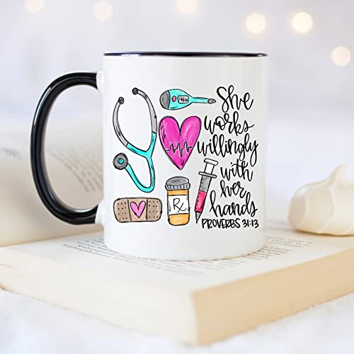 Nurse for Women Rn Nurses Doctorate | Ceramic Coffee Mug | 11 OZ