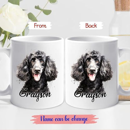Custom Name Poodle Accent Personalized | Customised Coffee Mug | 11 OZ